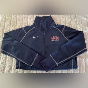 Navy Blue Nike LMU Thermal 3/4 Zip Pullover Sweater Women's Size L